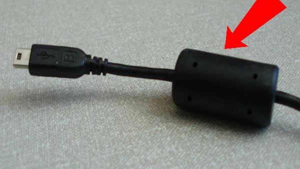Cylinder on Laptop Charger