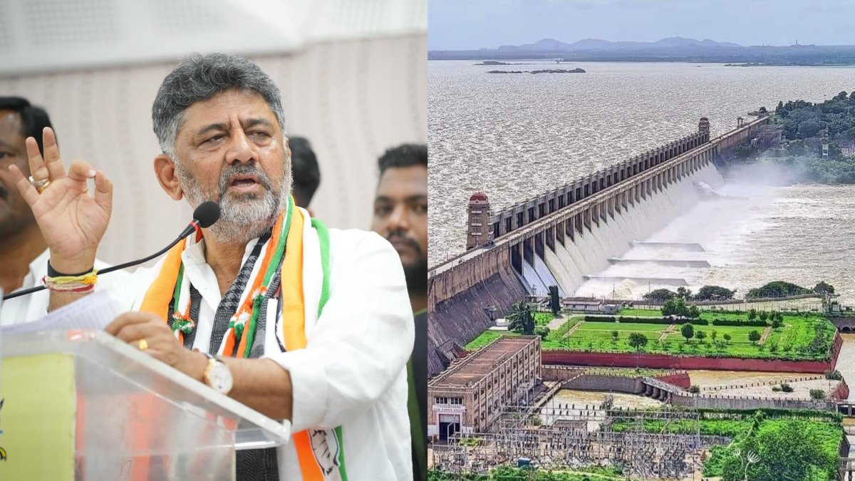 ತುಂಗಭದ್ರಾ ಡ್ಯಾಂ ಕ್ರಸ್ಟ್ ಗೇಟ್ ಅಳವಡಿಕೆ ಪೂರ್ಣ: ಮುಂದಿನ 60 ವರ್ಷ ರೈತರಿಗೆ ಆತಂಕವಿಲ್ಲ ಎಂದ ಡಿ.ಕೆ.ಶಿವಕುಮಾರ್‌