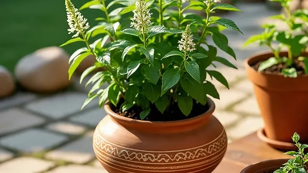 Tulsi Plant Drying