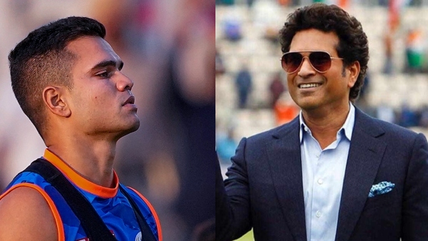 Arjun Tendulkar scored his maiden Twenty20 half-century at Wankhede Stadium in Mumbai T20 League Arjun Tendulkar scored his maiden Twenty20 half-century at Wankhede Stadium in Mumbai T20 League