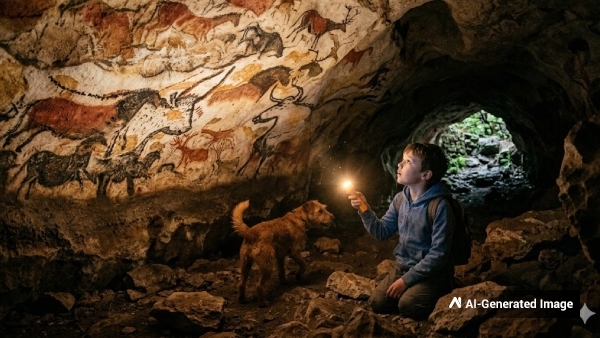 Boy Chasing Dog Discovered a Hidden Cave Boy Chasing Dog Discovered a Hidden Cave