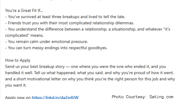Company Hiring Chief Breakup Officer