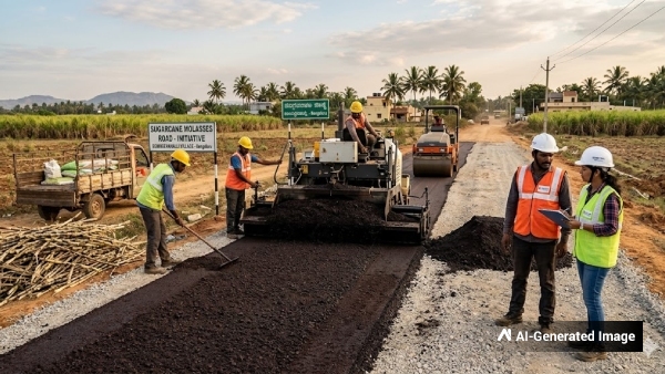 Roads Made from Sugarcane Molasses