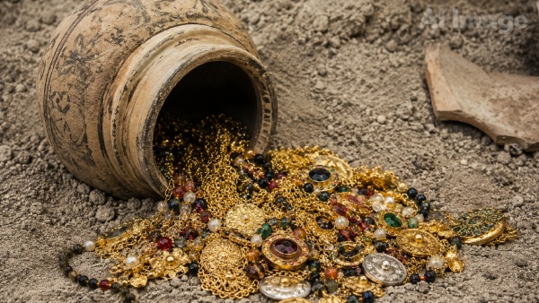 Saudi Arabia 1 200-Year-Old Diriyah Treasure Unearthed Rare Abbasid Gold and Gem Jewelry Found