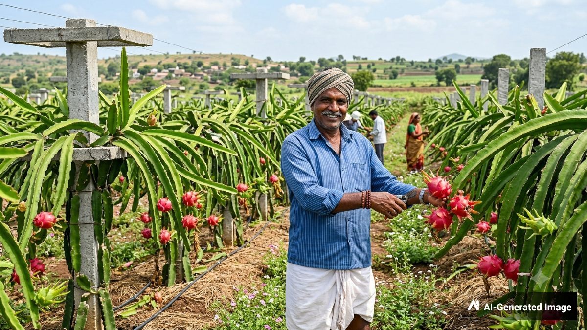 "ನಾನು ರೈತನಾಗಬೇಕು": ಸೇನೆ, ಪೊಲೀಸ್ ಇಲಾಖೆಯಲ್ಲಿ ಸೇವೆ ಸಲ್ಲಿಸಿ ನಿವೃತ್ತರಾದ ಯೋಧ ಈಗ ಡ್ರ್ಯಾಗನ್ ಫ್ರೂಟ್ ಬೆಳೆದು ಲಕ್ಷಾಧಿಪತಿ