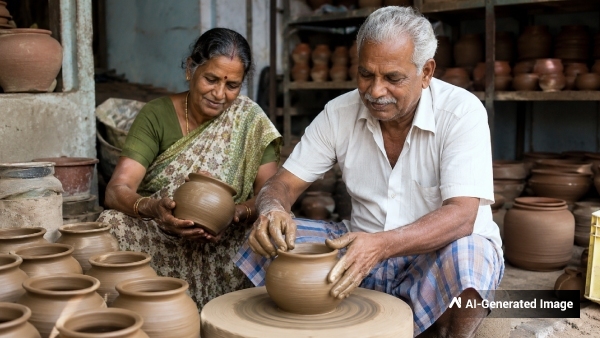 Assisted by his wife Assisted by his wife