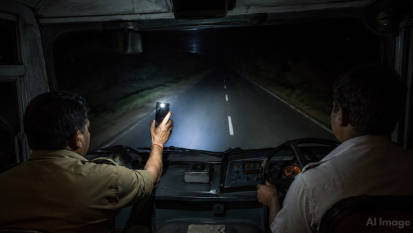 KKRTC Suspends Driver Staff After Bus Driven Using Mobile Torch in Kalaburagi Know details
