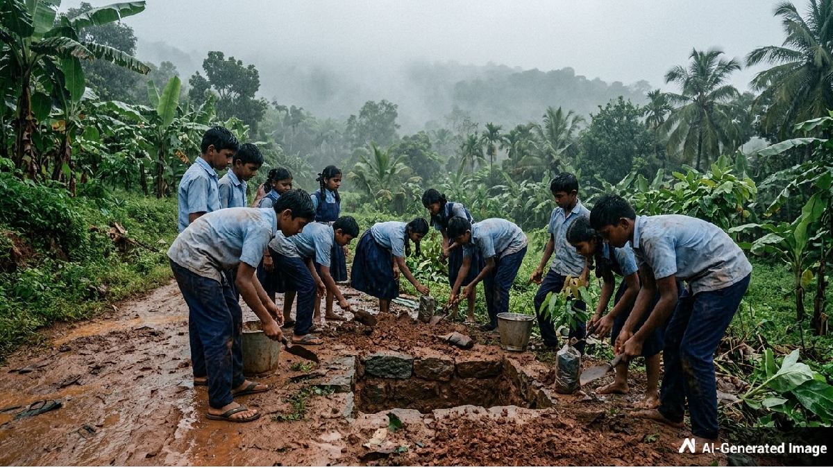 ಮಂಗಳೂರು ವಿದ್ಯಾರ್ಥಿಗಳ ಮಳೆನೀರು ಸಂರಕ್ಷಣೆಗೆ ಮೆಚ್ಚುಗೆ