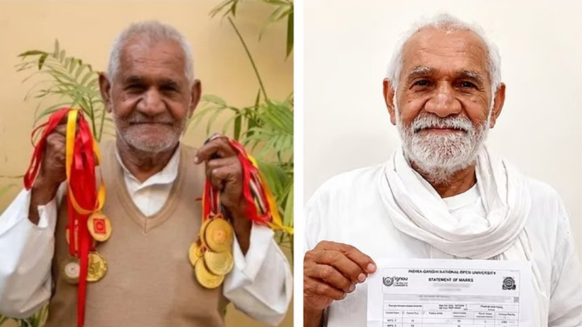 85ನೇ ವಯಸ್ಸಿನಲ್ಲಿ ಎಂಎ ಪದವಿ ಪಡೆದ ಹರಿಯಾಣದ ಮಾಜಿ ಯೋಧ