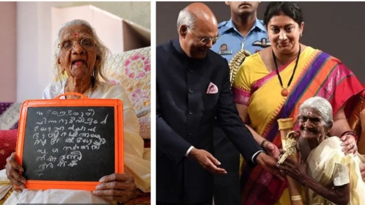 105ನೇ ವಯಸ್ಸಿನಲ್ಲಿ ಗಣಿತದಲ್ಲಿ 100ಕ್ಕೆ 100 ಅಂಕ ಗಳಿಸಿದ ಭಗೀರಥಿ ಅಮ್ಮ