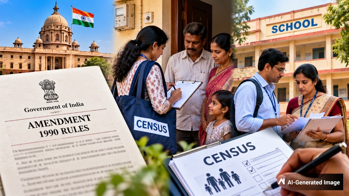 ಇನ್ಮುಂದೆ ಜನಗಣತಿಗೆ ಖಾಸಗಿ ಶಾಲಾ ಶಿಕ್ಷಕರ ಬಳಕೆ: ಕೇಂದ್ರ ಸರ್ಕಾರದ ಮಹತ್ವದ ತಿದ್ದುಪಡಿ