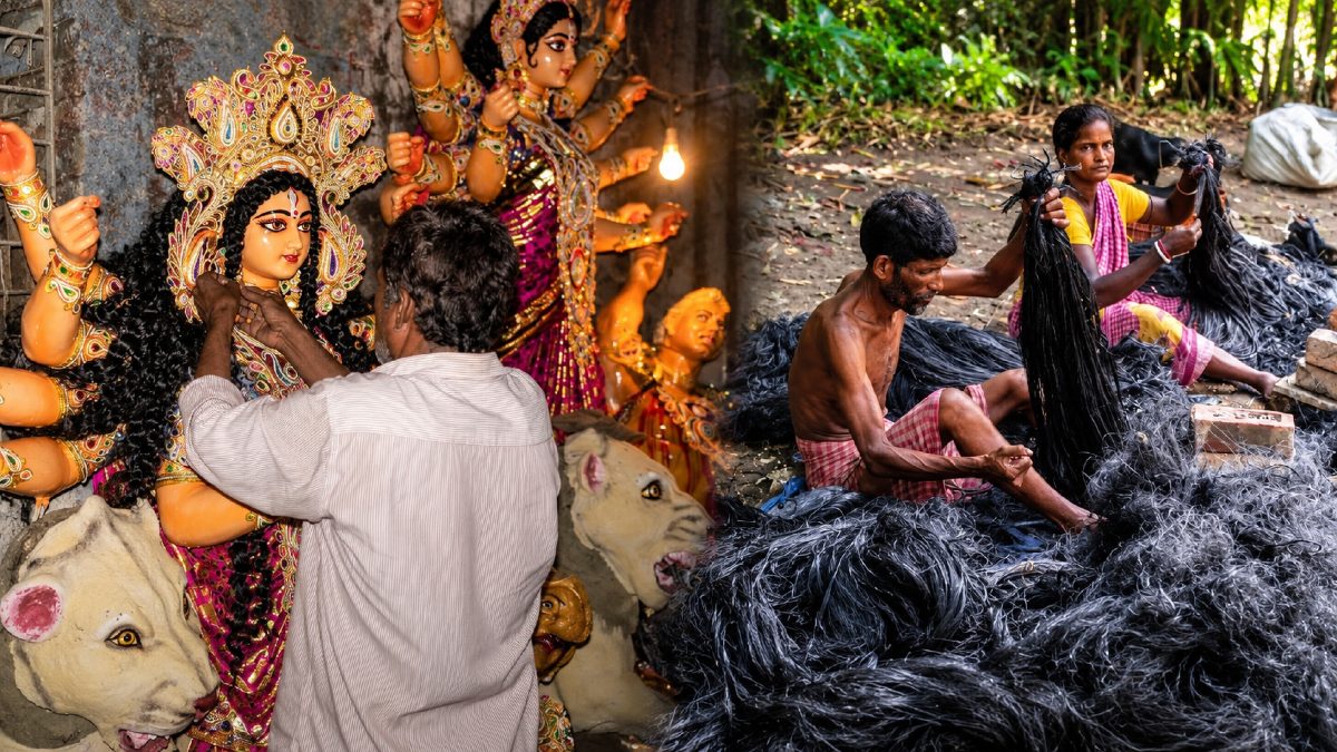 ಕೋಮು ದ್ವೇಷ ಬಿತ್ತುವವರೇ ಒಮ್ಮೆ ಇತ್ತ ನೋಡಿ: ಮುಸ್ಲಿಮರು ಹೆಣೆದ ಕೂದಲಿಲ್ಲದೆ ಬಂಗಾಳದಲ್ಲಿ ದುರ್ಗಾಪೂಜೆಯೇ ಅಪೂರ್ಣ