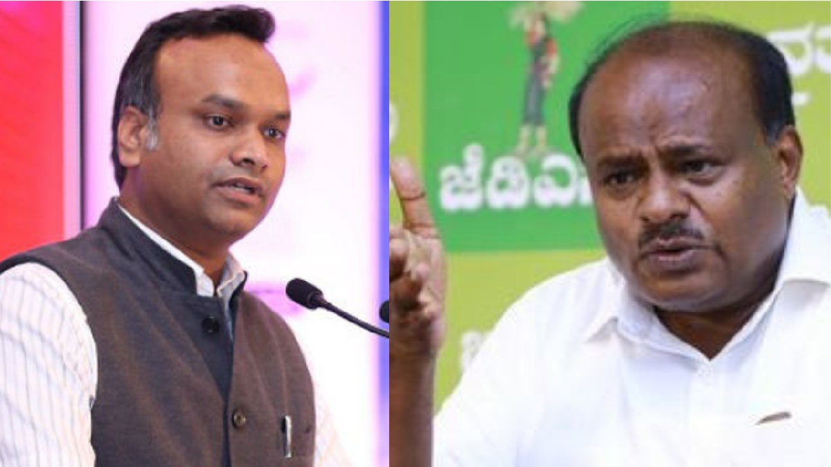 String Operations: \"ಬಲಿತ ದಲಿತ'ನೇ, ನೀಲಿಕಣ್ಣಿನ ಮಂತ್ರಿ ಪ್ರಿಯಾಂಕ್ ಖರ್ಗೆ: ಕೇಂದ್ರ ಸಚಿವ ಎಚ್.ಡಿ ಕುಮಾರಸ್ವಾಮಿ ವಾಗ್ದಾಳಿ