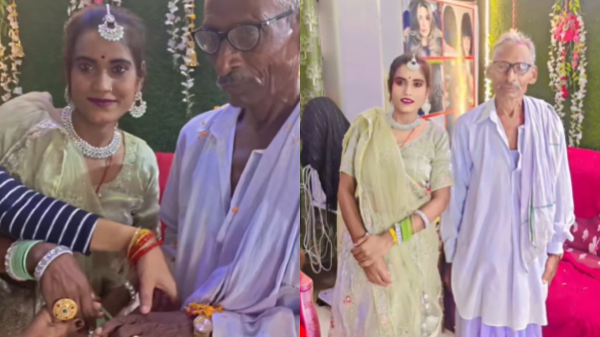 75ರ ವೃದ್ಧನ ಜೊತೆ 30ರ ಯುವತಿಗೆ ಪ್ರೀತಿ; ನಿಶ್ಚಿತಾರ್ಥದ ವಿಡಿಯೊ ವೈರಲ್, ಶೀಘ್ರದಲ್ಲೇ ಮದುವೆ!
