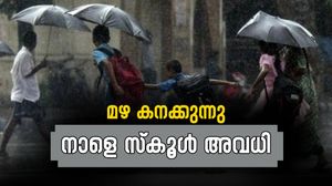 നാളെ സ്‌കൂള്‍ അവധി; കനത്ത മഴ കാരണം അവധി പ്രഖ്യാപിച്ച് 3 ജില്ലകള്‍, പരീക്ഷകള്‍ക്ക് മാറ്റമില്ല