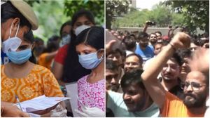 നീറ്റ് പരീക്ഷ തടസപ്പെട്ടു; ജയ്പൂരില്‍ വിദ്യാര്‍ഥി പ്രതിഷേധം, പോലീസും ഉന്നത ഉദ്യോഗസ്ഥരും ഇടപെട്ടു