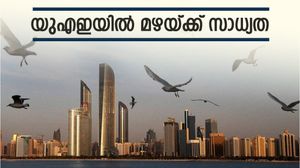 യുഎഇയിൽ ഇന്ന് മഴയ്ക്ക് സാധ്യത; താപനിലയിൽ നേരിയ കുറവുണ്ടാവും, ദുബായിൽ പരമാവധി 43 ഡിഗ്രി വരെ!