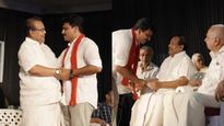 എല്‍ഡിഎഫ് സ്ഥാനാര്‍ത്ഥിയെ വേദിയിലേക്ക് ക്ഷണിച്ച് യുഡിഎഫ് എംഎല്‍എ, ഹൃദ്യമായ സ്‌നേഹക്കാഴ്ച 