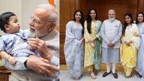 ദൈവീകം ഈ ബന്ധം; ഓമിയെ താലോലിച്ച് പ്രധാനമന്ത്രി; ചിത്രങ്ങള്‍ പങ്കുവെച്ച് കൃഷണകുമാര്‍