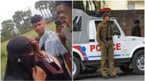 മുസ്ലിം യുവതിയുടെ നിഖാബ് വലിച്ചൂരി; നെറ്റിയില്‍ സിന്ദൂരം തൊട്ടു, ജയ് ബജ്‌റന്‍ബലി വിളിച്ച് അക്രമികള്‍