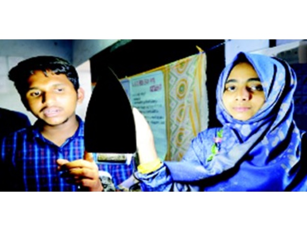 ഷോക്കിനെ ഭയക്കേണ്ട; റമീസും ഫിദയും നിര്‍മ്മിച്ചു എല്‍ഇഡി  ഇസ്തിരിപ്പെട്ടി