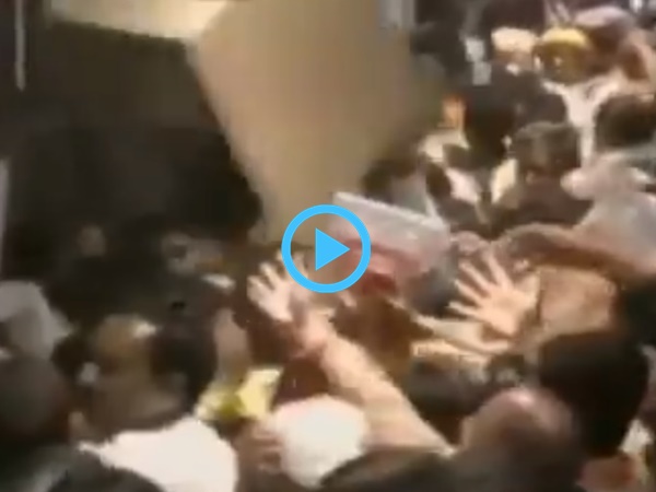 ഭക്ഷണപ്പൊതിക്കായി ബിജെപി പ്രവര്‍ത്തകരുടെ അടിപിടി; സംഭവം അമിത് ഷാ വിളിച്ച യോഗത്തിനിടെ; വൈറലായി വീഡിയോ