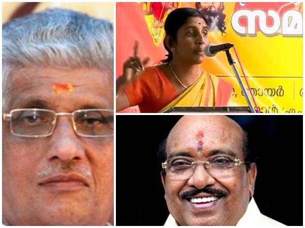 ശബരിമല സ്ത്രീ പ്രവേശനം: വിധി ഇങ്ങനെ ആയതില്‍ വിഷമെന്ന് ശശികല,  നിരാശാജനകമെന്ന്  എസ്എന്‍ഡിപി