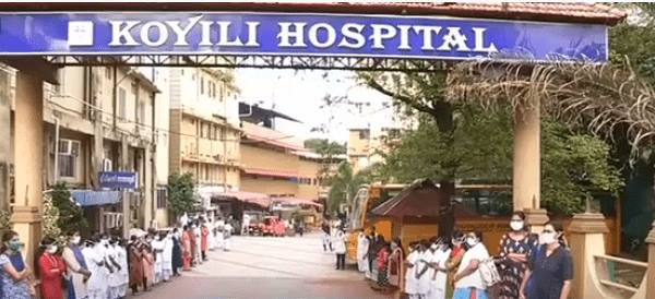 നിർബന്ധിച്ച്   വേതന അവധി: നഴ്സ് ദിനത്തിൽ സ്വകാര്യ ആശുപത്രി ഉപരോധിച്ച കണ്ണൂരിലെ നഴ്സുമാർ