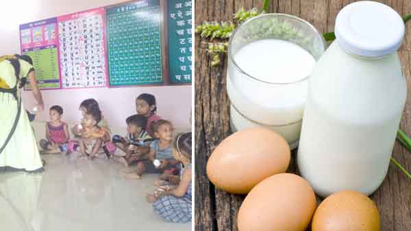 അടുത്ത മാസം മുതല്‍ അങ്കണവാടികളില്‍ ആഴ്ചയില്‍ രണ്ട് ദിവസം പാലും മുട്ടയും