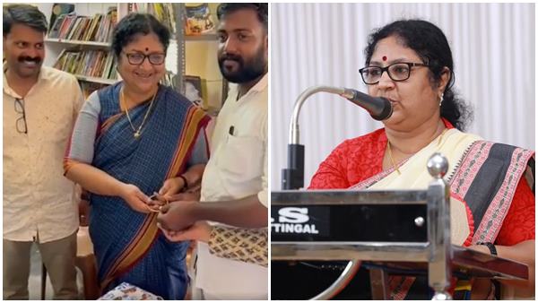 വിവേകിന്റെ കഥകേട്ട് കണ്ണുനിറഞ്ഞു; കയ്യിലെ സ്വർണ  വളയൂരി നല്‍കി മന്ത്രി ബിന്ദു...