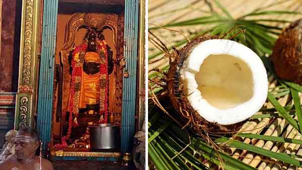 ഭക്തരുടെ തലയില്‍ തേങ്ങയുടച്ച് ദൈവത്തെ പ്രീതിപ്പെടുത്തുന്ന ആചാരം; വിചിത്രമായ ആരാധനക്ക് പിന്നിലെന്ത്?