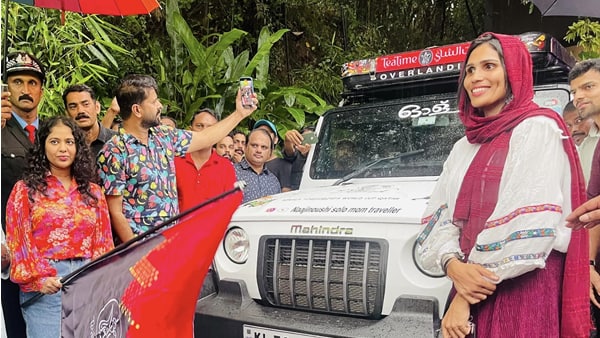 ഒറ്റക്കൊരു ജീപ്പില്‍ നാജി വരുന്നു ഖത്തറിലേക്ക്: സോളോ ട്രിപ്പില്‍ പുതിയ ചരിത്രമെഴുതാന്‍ മാഹിക്കാരി