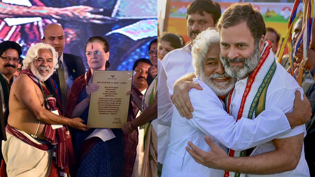തെലങ്കാനയെ ജീവനുതുല്യം സ്‌നേഹിച്ച പ്രജാ ഗായകുഡു; ജനങ്ങളുടെ ശബ്ദമായി ഗദ്ദറിന്റെ നാടോടി പാട്ടുകള്‍