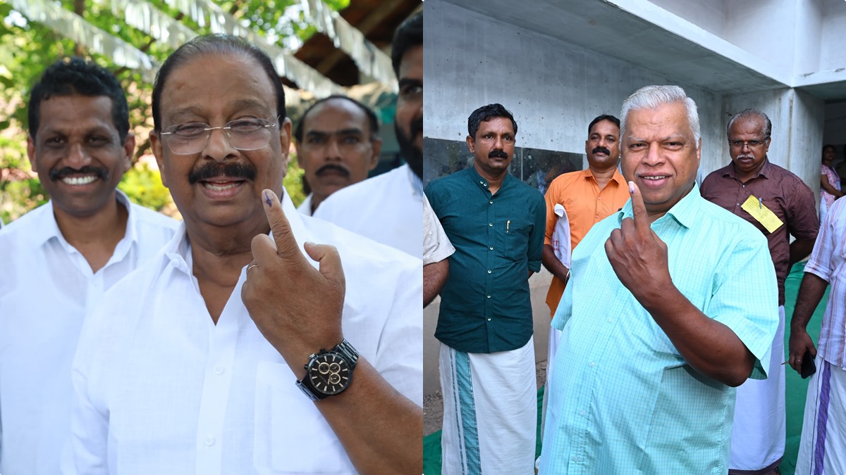കണ്ണൂരില്‍ വോട്ടു ചെയ്തത് 5 സ്ഥാനാര്‍ത്ഥികള്‍, പന്ന്യനും ശൈലജയും അതിരാവിലെ വോട്ടു ചെയ്തു മടങ്ങി