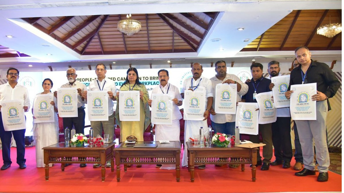 തൊഴിലിടത്തെ അമിത സമ്മര്‍ദം: പ്രൊഫഷണല്‍ കോണ്‍ഗ്രസ് കേരളയുടെ ഫോര്‍ അന്ന, ഫോര്‍ ഓള്‍ ക്യാമ്പയിന് തുടക്കം