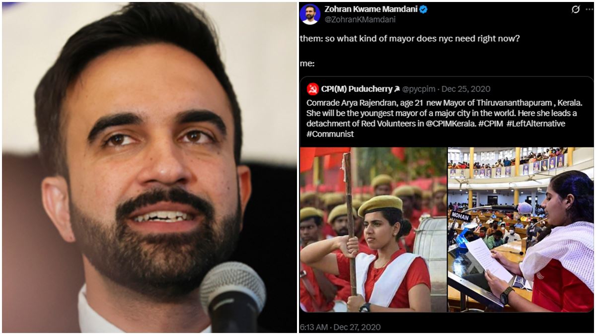 എങ്ങനെയുള്ള മേയറെ ആണ് ന്യൂയോര്‍ക്കിന് ആവശ്യം? ആര്യ രാജേന്ദ്രന്റെ ചിത്രം പങ്കുവച്ച് മംദാനി, ട്വീറ്റ് വൈറല്‍