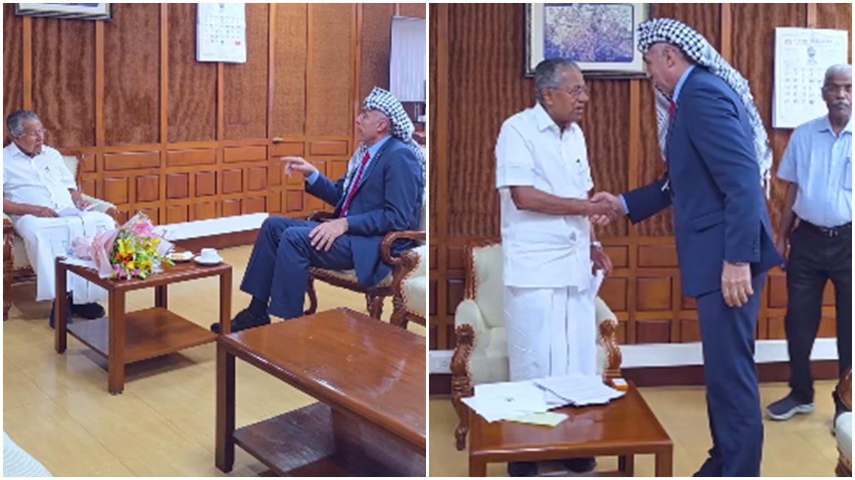 കേരളം എന്നും പലസ്തീൻ ജനതക്കൊപ്പം: മുഖ്യമന്ത്രിയെ സന്ദർശിച്ച് പലസ്തീന്‍ അംബാസിഡർ അബ്ദുള്ള അബു ഷാവേഷ്