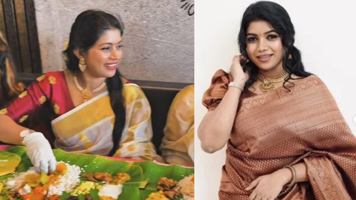 കൈയില്‍ ഗ്ലൗസിട്ട് ഓണസദ്യ; സത്യം അറിയാതെ വിമര്‍ശിക്കരുത്; ശ്രുതി തമ്പിക്കെതിരേ സൈബര്‍ ആക്രമണം