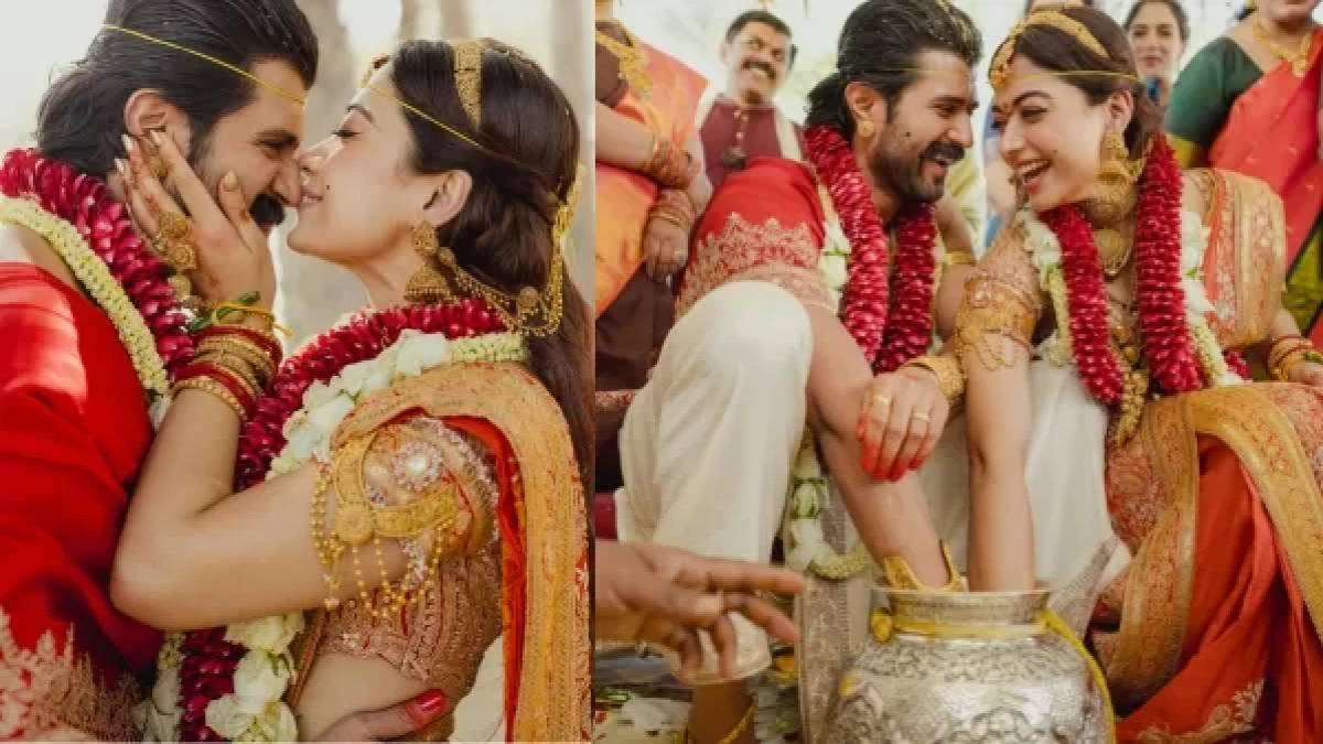 വിവാഹചിത്രങ്ങള്‍ പുറത്തുവിട്ട് വിറോഷ് ദമ്പതികള്‍;  ഹൃദയം തൊടുന്ന കുറിപ്പുമായി വിജയും രശ്മികയും