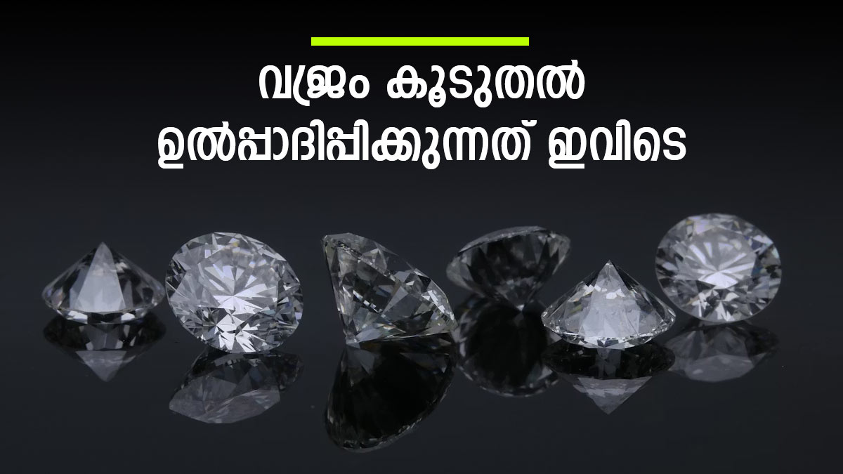സ്വര്‍ണം അല്ല വജ്രം; കൂടുതല്‍ ഉല്‍പ്പാദിപ്പിക്കുന്ന രാജ്യം ഇതാണ്, വെട്ടിത്തിളങ്ങുന്ന മൂല്യം അതുല്യം