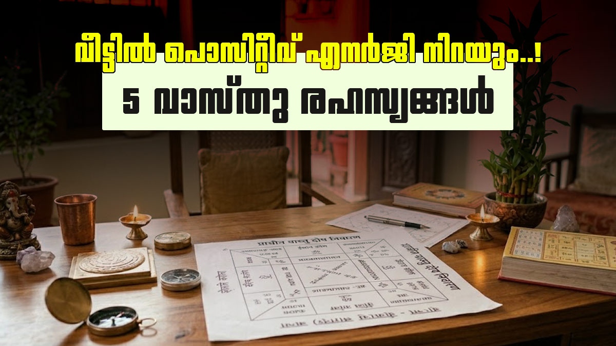 ഈ ചെറിയ തെറ്റുകൾ നിങ്ങളുടെ ഐശ്വര്യം തടയും; നെഗറ്റീവ് എനർജി പമ്പകടത്താൻ ഇതാ 5 വാസ്തു വഴികൾ