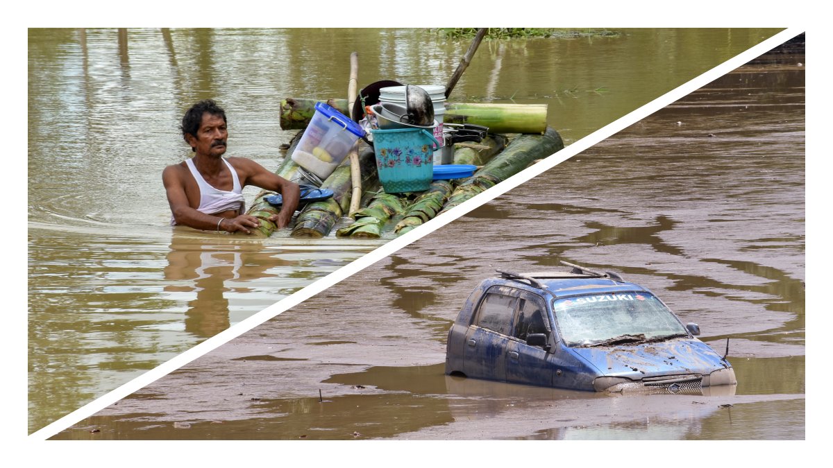 പ്രളയ ദുരിതത്തിൽ വലഞ്ഞ് അസ്സം, മരണപ്പെട്ടവരുടെ എണ്ണം 66 ആയി