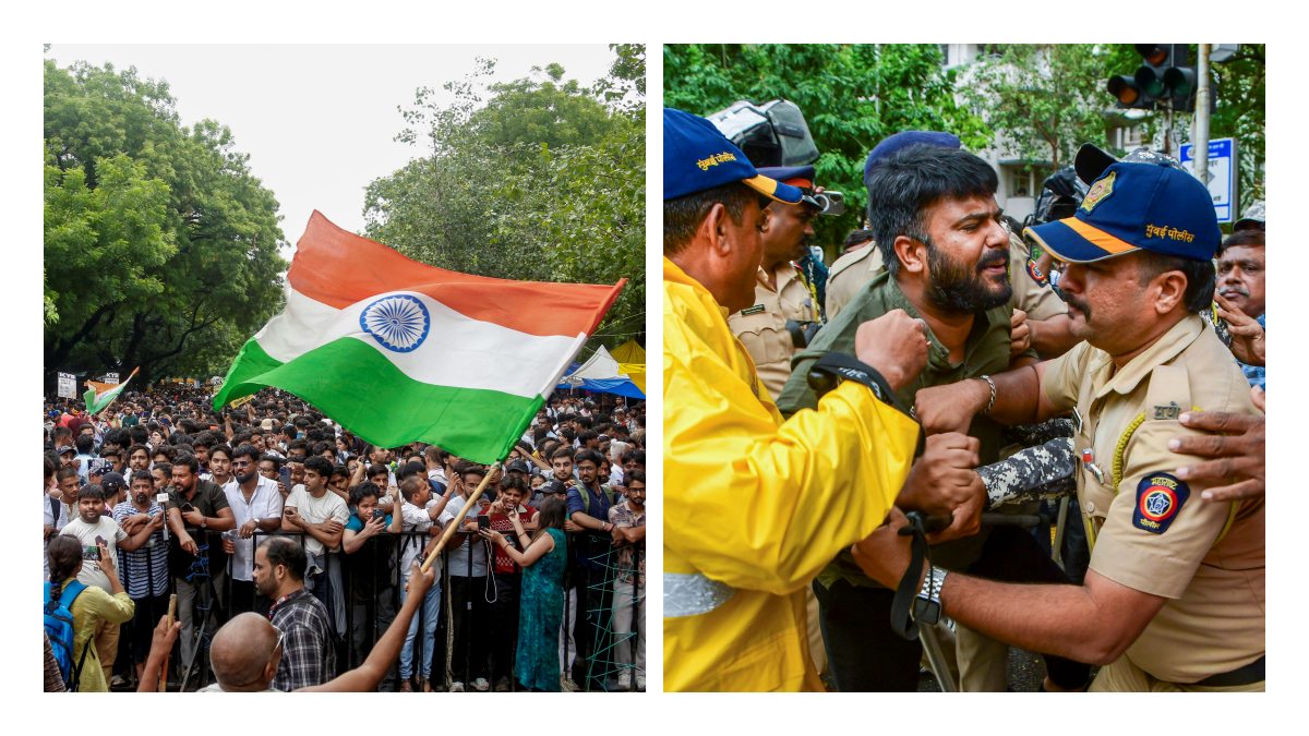 സിജെപി സമരവേദിക്ക് സമീപം വീണ്ടും സംഘര്‍ഷം, കണ്ണീര്‍വാതകം പ്രയോഗിച്ച് പോലീസ്, ഇന്റര്‍നെറ്റ് ബന്ധം വിച്ഛേദിച്ചു