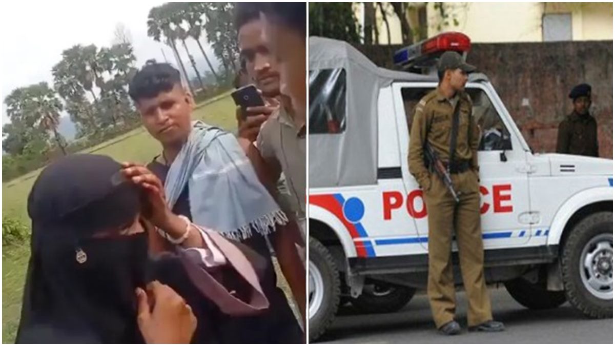 മുസ്ലിം യുവതിയുടെ നിഖാബ് വലിച്ചൂരി; നെറ്റിയില്‍ സിന്ദൂരം തൊട്ടു, ജയ് ബജ്‌റന്‍ബലി വിളിച്ച് അക്രമികള്‍