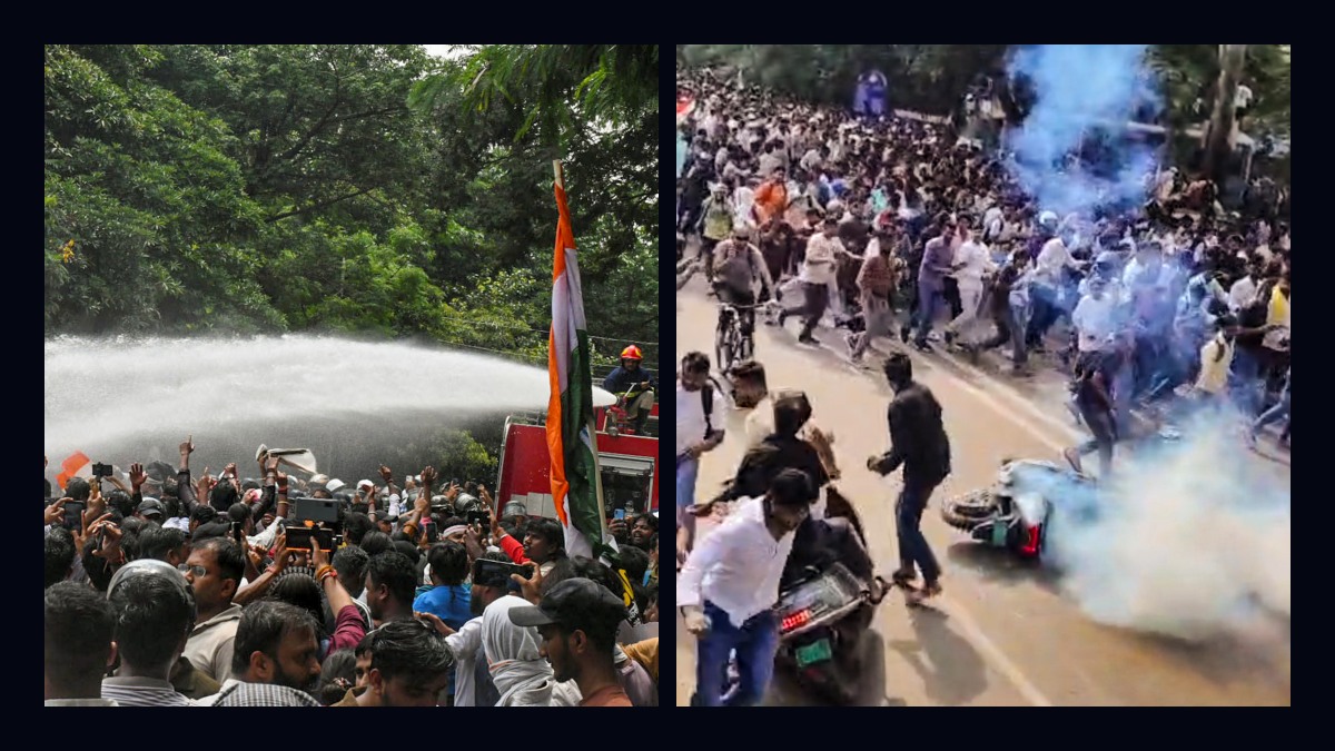 ജാര്‍ഖണ്ഡ് പരീക്ഷാ ക്രമക്കേട്: സമരക്കാർക്ക് നേരെ ലാത്തിച്ചാർജും ജലപീരങ്കിയും കണ്ണീർവാതകവും