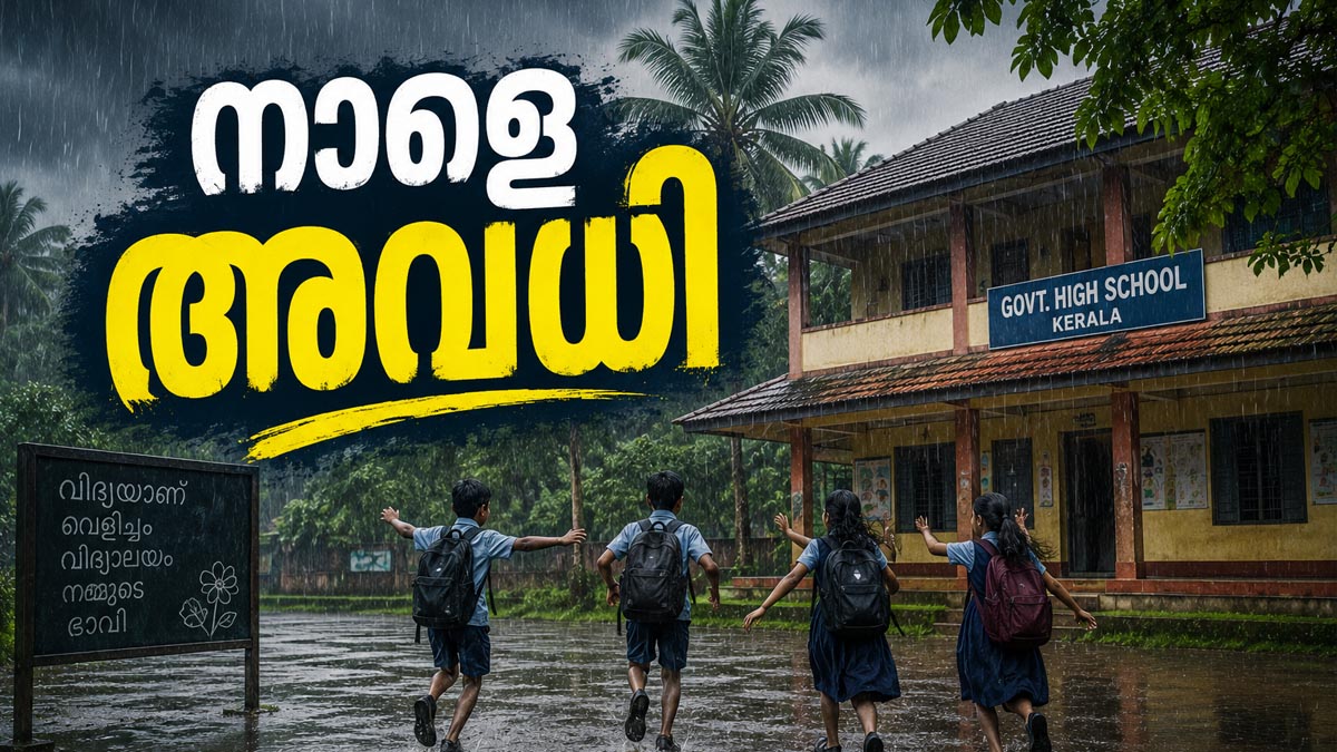 ഈ ജില്ലകളില്‍ നാളേയും സ്‌കൂള്‍ അവധി; സംസ്ഥാനത്താകെ കനത്ത മഴ!