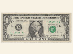 United States one dollar bill United States one dollar bill