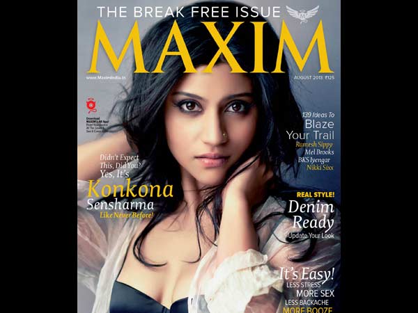 സാരിയില്‍ മാത്രം കാണാറുള്ള കൊങ്കണ