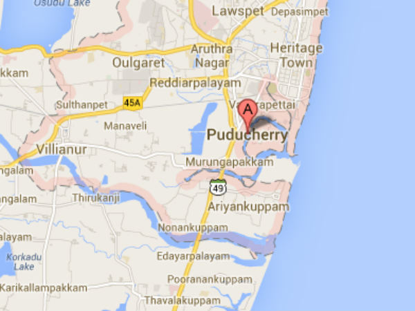 Pondicherry Map Pondicherry Map