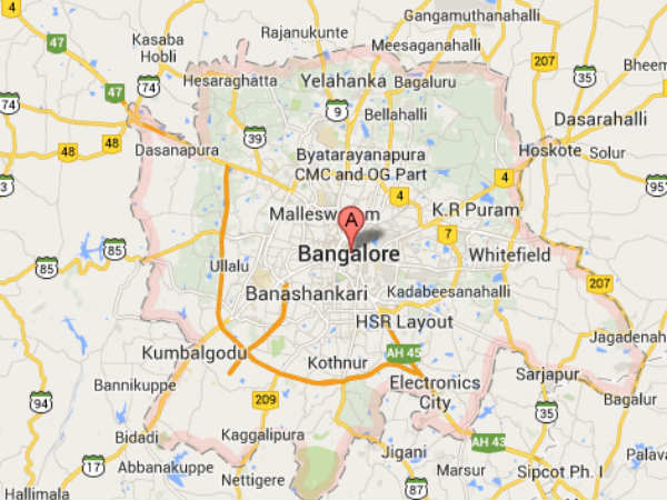 Banglore Map Banglore Map